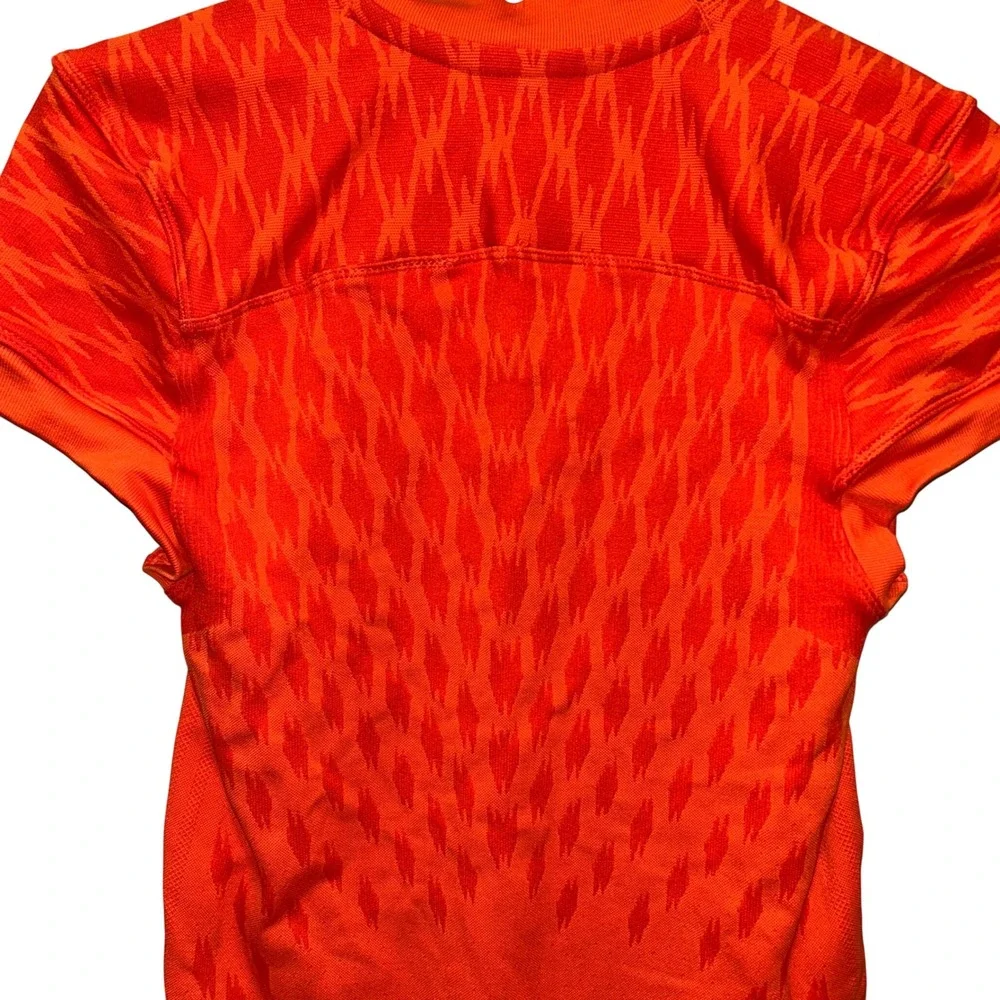 Adidas Men's Techfit Primeknit Football Jersey Large Orange Climacool‎ sz L